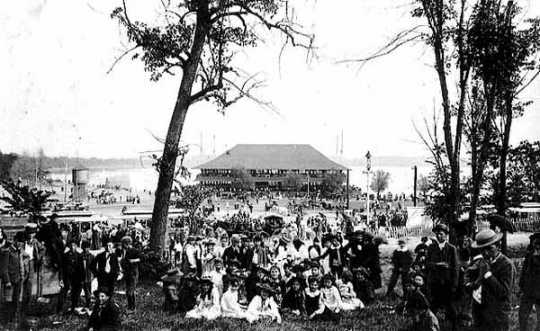 Gathering at Lake Harriet