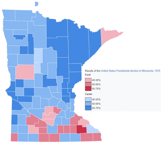 Minnesota presidential election results by year