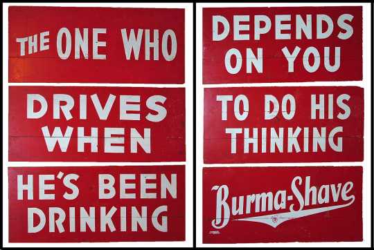 Burma-Shave signs