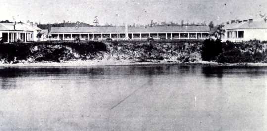 Black and white photograph of Fort Ripley in the early 1870s.