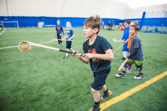 Youth lacrosse game in Savage