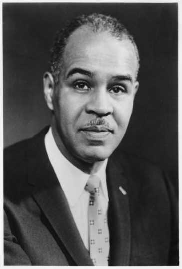 Portrait photograph of Roy Wilkins