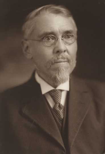 Black and white photograph of Warren Upham, 1916.